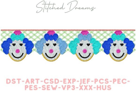 Clown Border: A Playful Brand Asset for Small Business Merch