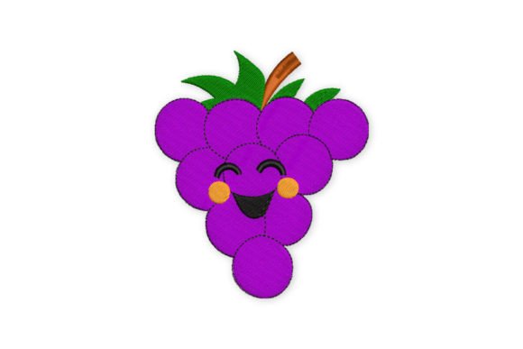 Cute Grapes: A Sweet, Versatile Embroidery Design for Handmade Gifts