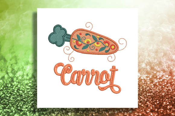 Delicate Carrot: A Thoughtful Embroidery Choice for Meaningful Gifts