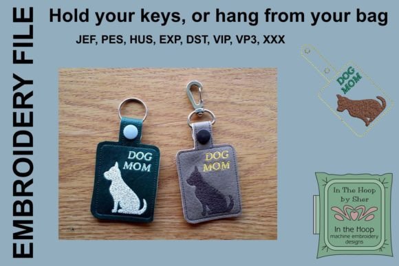 Dog Mom Key Fob