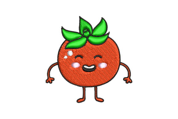 Funny Tomato: A Playful, Versatile Embroidery Design for Handmade Gifts