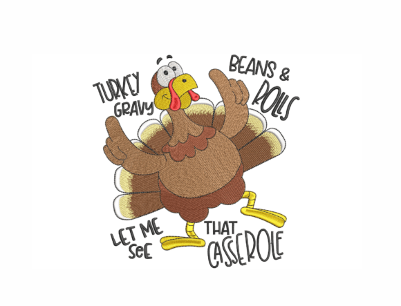 Funny Turkey: A Business-Ready Thanksgiving Embroidery Design