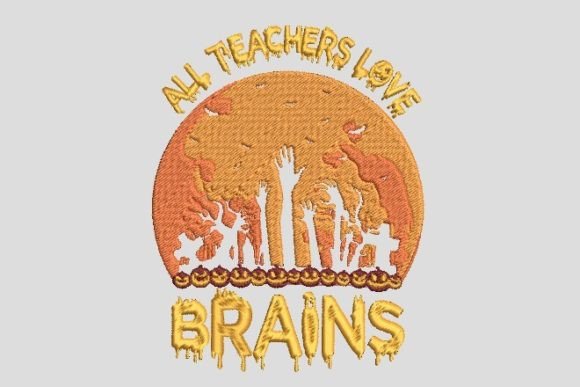 Horror Halloween Embroidery Design