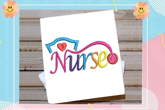 Nurse Caring Heart – Colorful Stethoscope Design