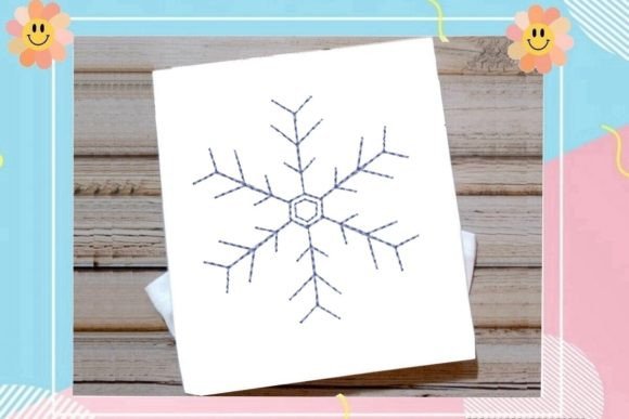 One Line Snowflake