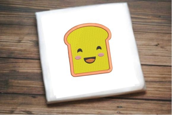 Smiling Bread: A Charming Embroidery Design for Heartfelt Gifts